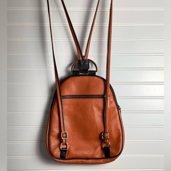 Valentina Backpack converter Purse BrownWith Black Trim  Excellent Condition main image 8